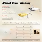 Personalized 2 Pcs Metal Bionic Fishing Lures Wooden Box Set with Engraved Text Birthday Fisherman Gift for Dad Husband