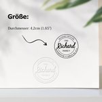 Personalisierter Buchpräger mit Namen Text Bibliothek Prägestempel mit Handgriff und Etiketten Weihnachten Geburtstag Geschenk für Buchliebhaber