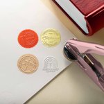 Personalised Religion Cross Book Embosser Hand Held Embosser Embossing Stamp with Name Birthday Gift for Bookworm Christian