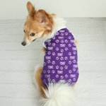 Personalized Multicolor Cute Paw 100% Cotton Dog Clothing with Name Birthday Commemorative Day Gift for Pet Lovers Owner