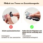 Set di 2 segnalibri magnetici personalizzati con bolle d'aria e lettere floreali regalo di ritorno a scuola per insegnanti e amanti dei libri