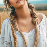 Personalized Hollow Highland Cow Heart Birthstone Necklace with Name Dainty Jewelry Birthday Anniversary Gift for Women Highland Cow Lovers