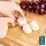 Personalised Initial Name FSC Bamboo Engraved Charcuterie Chopping Board with Juice Groove Wedding Housewarming Gift for Family