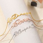 Personalized Minimalist Pet Paw Print Bracelet with Name Dog Cat Mom Jewelry Birthday Memorial Gift for Women