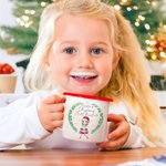 Personalised Cute Cartoon Character 12oz Hot Chocolate Enamel Cup with Name Birthday Christmas Gift for Family Kids