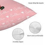 Personalisierte Cartoon Geburt Blume werfen Kissenbezug mit Liebe Herz Namen Multicolor Home Decor Geburtstag Weihnachten Geschenk für Familie Kinder