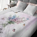 Personalisierte Aquarell Geburt Blumenstrauß Schmetterling weiche Decke mit Namen Home Decor Geburtstag Familie Geschenk für Frauen