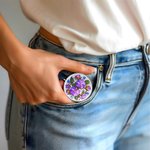 Portapillole personalizzato in vetro colorato con nome e specchio Regalo di compleanno per amici e famiglia