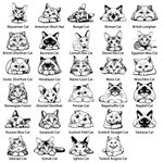 Personalised Snowflake Cat Portrait Wooden Christmas Hanging Ornament with Name Christmas Tree Decor Memorial Pet Loss Gift for Pet Lovers