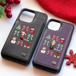 Etui de téléphone à rabat avec porte-cartes RFID Blocking Cadeau de Noël pour la famille et les amis