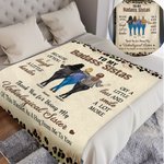 Personalised Leopard Print 2-4 Cartoon Characters Soft Throw Blanket with Name Home Decor Birthday Gift for Sisters Besties