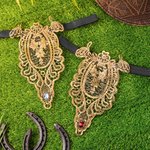 Gepersonaliseerd goud kant geboortesteen gezichtsplaat verstelbare wenkbrauwband Middeleeuws paard accessoires Verjaardag ruiter Cadeau voor paardenliefhebber Dressuur ruiter