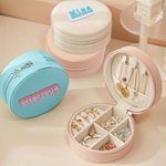 Personalized Macaron Jewelry Box with 3D Cream Style Name Travel Accessory Birthday Gift for Women Patissier Dessert Lovers