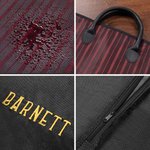 Personalized Portable Waterproof Leather Handle Suit Bag with Embroidered Name Travel Essentials Birthday Wedding Gift for Men