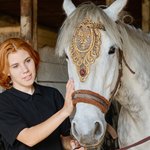 Gepersonaliseerd goud kant geboortesteen gezichtsplaat verstelbare wenkbrauwband Middeleeuws paard accessoires Verjaardag ruiter Cadeau voor paardenliefhebber Dressuur ruiter
