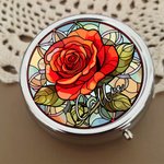 Portapillole personalizzato in vetro colorato con nome e specchio Regalo di compleanno per amici e famiglia