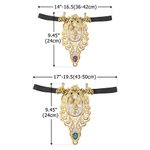 Gepersonaliseerd goud kant geboortesteen gezichtsplaat verstelbare wenkbrauwband Middeleeuws paard accessoires Verjaardag ruiter Cadeau voor paardenliefhebber Dressuur ruiter