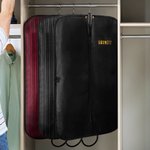 Personalized Portable Waterproof Leather Handle Suit Bag with Embroidered Name Travel Essentials Birthday Wedding Gift for Men