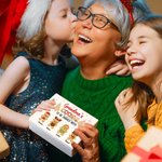 Personalised Gingerbread Man Food-grade Sweets Biscuit Biscuit Storage Tin with Lid and 1-12 Names Christmas Festival Party Favors Gift for Kids Family