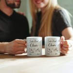 Personalised I Wish You Lived Next Door Map Ceramic Mug with Name Birthday Long Distance Gift for Family Friends