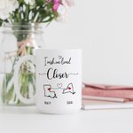 Personalised I Wish You Lived Next Door Map Ceramic Mug with Name Birthday Long Distance Gift for Family Friends