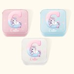 Boîte à bijoux de voyage en cuir avec nom et miroir Cadeau d'anniversaire pour femmes et filles