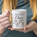 Personalised I Wish You Lived Next Door Map Ceramic Mug with Name Birthday Long Distance Gift for Family Friends