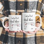 Personalised I Wish You Lived Next Door Map Ceramic Mug with Name Birthday Long Distance Gift for Family Friends