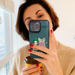 Personalizzato Cartoon Girl Glitter Bow Christmas Tree Pelle Flip Portafoglio Phone Case con portacarte e blocco RFID regalo per la famiglia amico