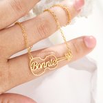 Personalized Dainty Hollow Violin Pendant Necklace with Name Music Jewelry Birthday Anniversary Gift for Violinist Violin Lovers