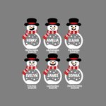 Personalisiertes Hölzernes Schneemann LED-Licht Weihnachten-Ornament mit Namen Weihnachtsbaum Strumpf Deko Winter Urlaub Party Geschenk für Familie