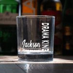 Personalized Bow Tie Monogram 10oz Whiskey Rocks Glass with Engraved Name and Date Birthday Wedding Gift for Men Groomsman