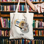 Personalizado lindo perro gato medicina botella bolsa de lona con nombre regalo de cumpleaños para los amantes de las mascotas