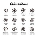 Personalisiertes Verstellbares Minimalistisches Armband mit 1-8 Geburtsblumen Wachsschnur Schmuck Geburtstag Geschenk für Damen Familie