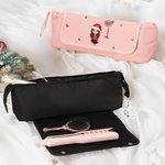 Personalised Cartoon Character Birth Flower Portable Heating Rod Storage Bag with Name  Christmas Travel Accessories Gift for Women