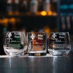 Personalisiertes Whisky Glas und Schiefer Untersetzer mit Laser Gravur Namen Lustige Rezept Vatertag Geschenk für Opa Papa