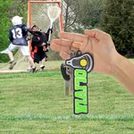 Personalizzato Multicolore Colori 3D Stampato Nome Racchetta Lacrosse Portachiavi Borsa Tag Lacrosse Mamma Regalo di compleanno per gli amanti dello s