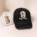Personalisierte Multicolor Hund Katze Foto 100% Baumwolle einstellbar Baseballmütze mit Namen Geburtstag im Freien Geschenk für Tierbesitzer