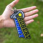 Personalizzato Multicolore Colori 3D Stampato Nome Racchetta Lacrosse Portachiavi Borsa Tag Lacrosse Mamma Regalo di compleanno per gli amanti dello s