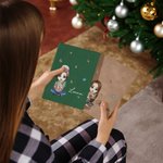 Personalizzato Cartoon mamma nonna nascita bouquet di fiori 100 pagine A5 pelle foderato Journal Notebook con nome compleanno regalo di Natale per le donne