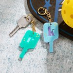 Personalized Cute Pickleball Paddle Acrylic Keychain with Initial Birthday Anniversary Gift for Pickleball Lover