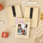 Personalized Best Dad Ever Wood Photo Car Visor Clip with Text Father's Day Birthday Gift for Family Car Owners