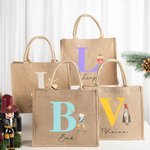 Sac en toile de jute avec initiales et nom Casse-Noisette Fée Ballet Girl Cadeau d'anniversaire pour la famille et les enfants