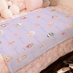Coperta di sicurezza per neonati personalizzata con nome e sfondo a pois, regalo di compleanno per la festa del bebè per i neonati.