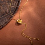 Personalizado 3D Western Cowgirl Hat Ajustable chapado en oro collar con la inicial grabada Cumpleaños Aniversario Regalo para las mujeres