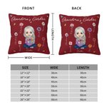 Personalised Cartoon Mom Grandma Birth Flower Garden Throw Pillow Cover with 1-8 Names Home Decor Birthday Family Gift for Women