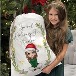 Henkilökohtainen Misteli Special toimitus sarjakuvahahmo merkki kiristysnauha kangas laukku nimi joululahja Kid aikuinen