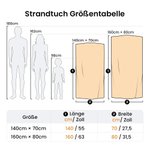 Personalisiertes Klassisches Streifen Strandtuch mit Namen Schnell Trockendes Handtuch Sommer Reise Urlaub Geburtstag Geschenk für Damen Herren