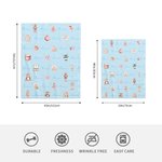 Coperta di sicurezza per neonati personalizzata con nome e sfondo a pois, regalo di compleanno per la festa del bebè per i neonati.