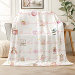 Cascanueces Personalizado Pan de jengibre Suave manta con nombre Navidad Cumpleaños Regalo para Niños Niñas